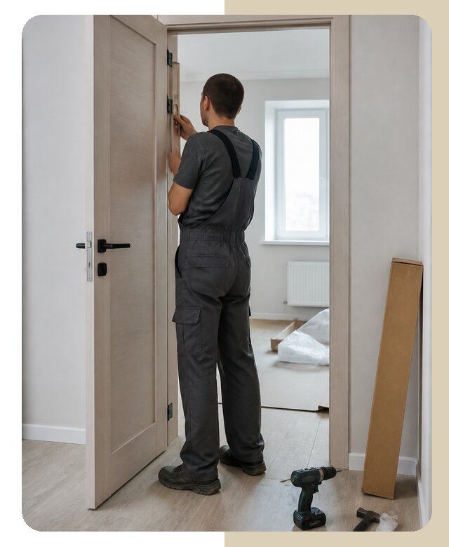 Установка распашной двери в Скопине по цене от 4689 р. | ДвериЛегко-Скп
