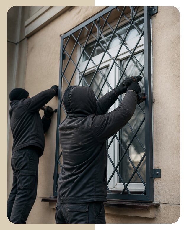 Установка антивандальных решеток на окна в Скопине